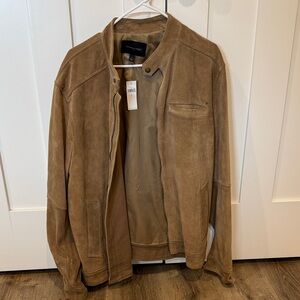Banana Republic Men's Light Brown Suede Jacket